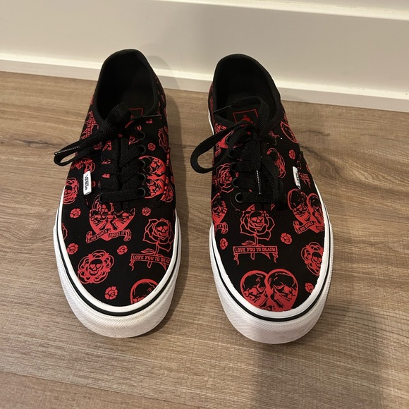 Vans Love You To Death No Bones About It Women’s Size 10.5 Low Top Sneakers - Picture 4 of 4